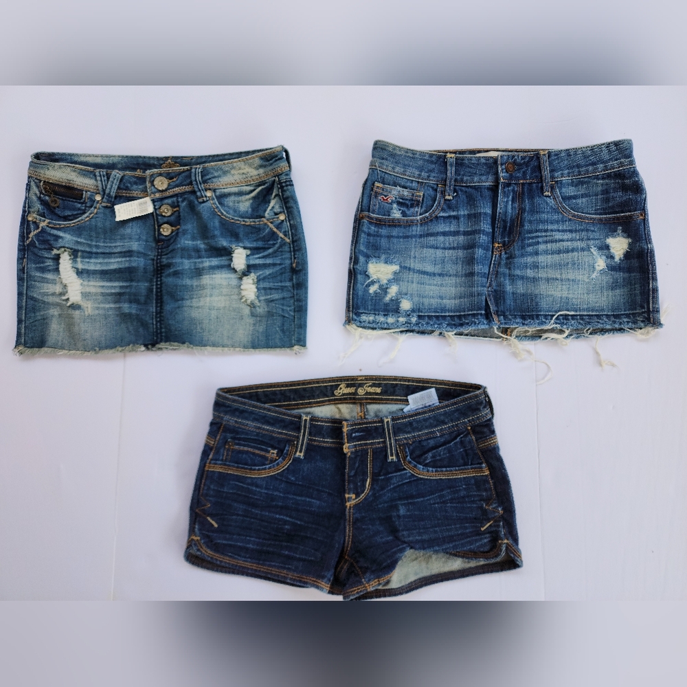 Guess Short, Hollister Skirt, Almost Famous Skirt. ‼️All 3 for $50‼️